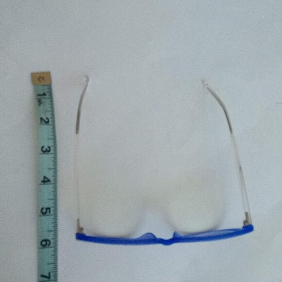 Purple Rim Transparent Temple & Temple Tips Women's Prescription Eye Glasses - Picture 14 of 15